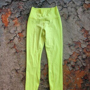 Fabletics Neon Yellow Green Size Small 7/8 Like New
